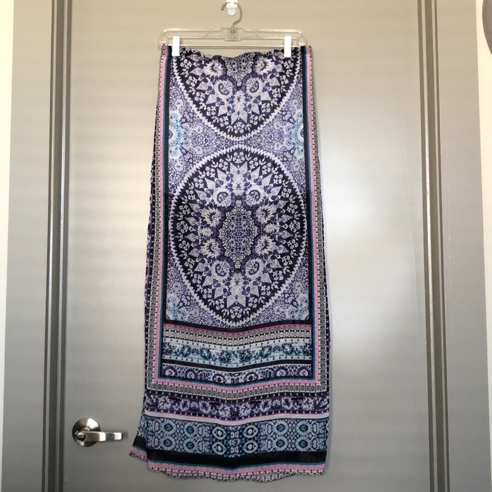 Printed maxi skirt